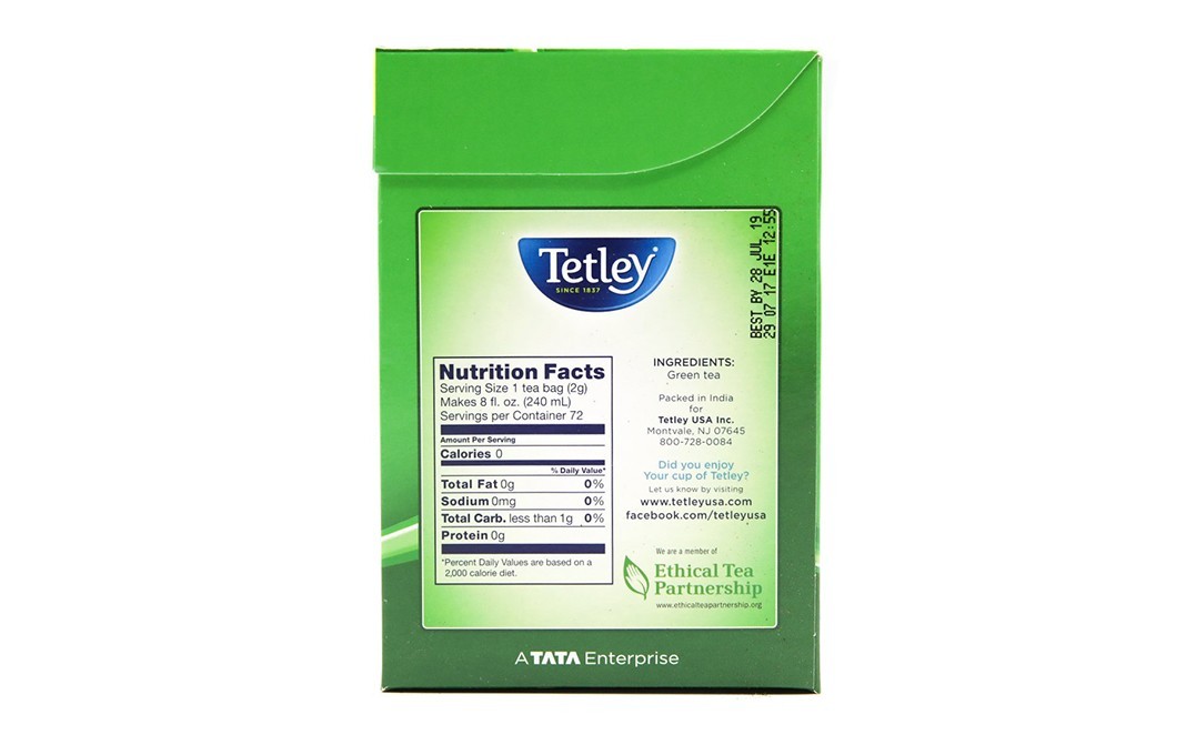 Tetley Natural Green Tea Refreshing & Light with no Bitter Taste   Pack  144 grams